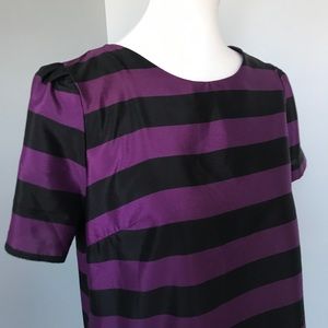 Nordstrom | Pleione Purple Black Stripe Top